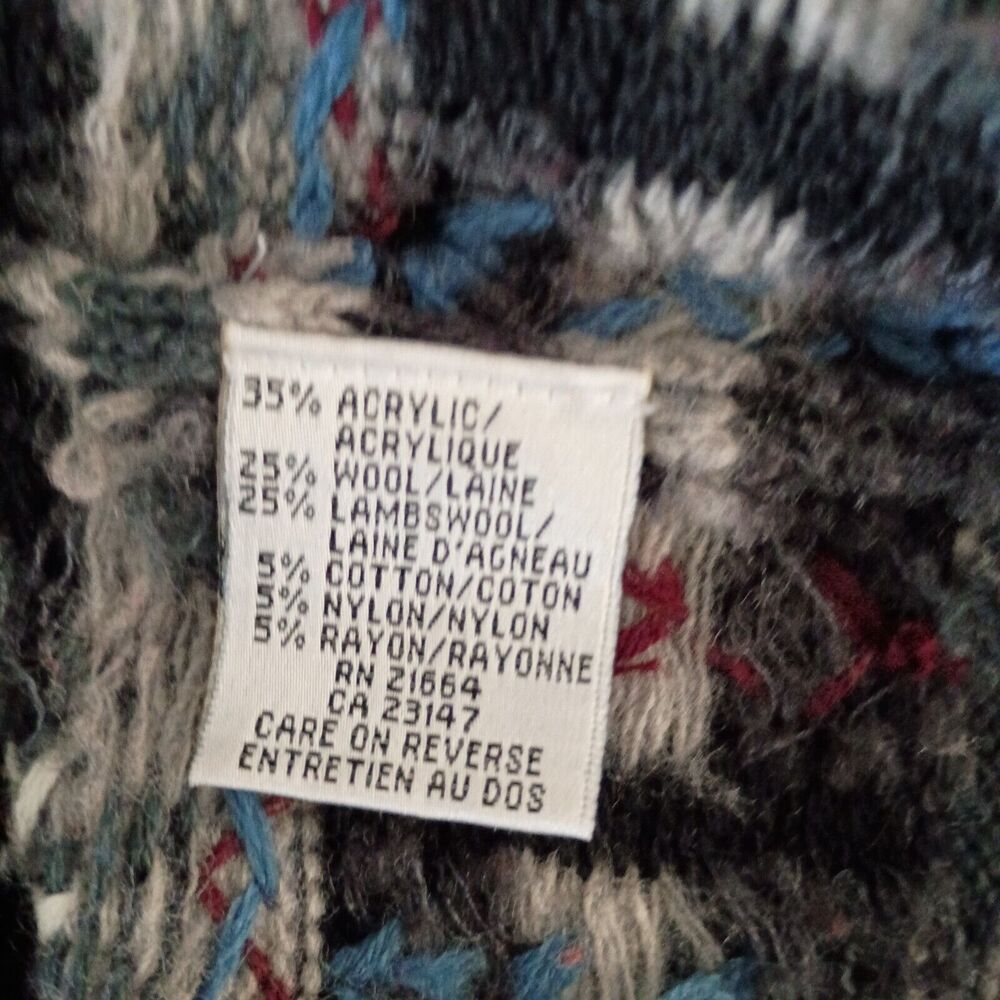 Talbot's women's vintage grey color palate Lambswool blend cardigan S‎ - Picture 8 of 9